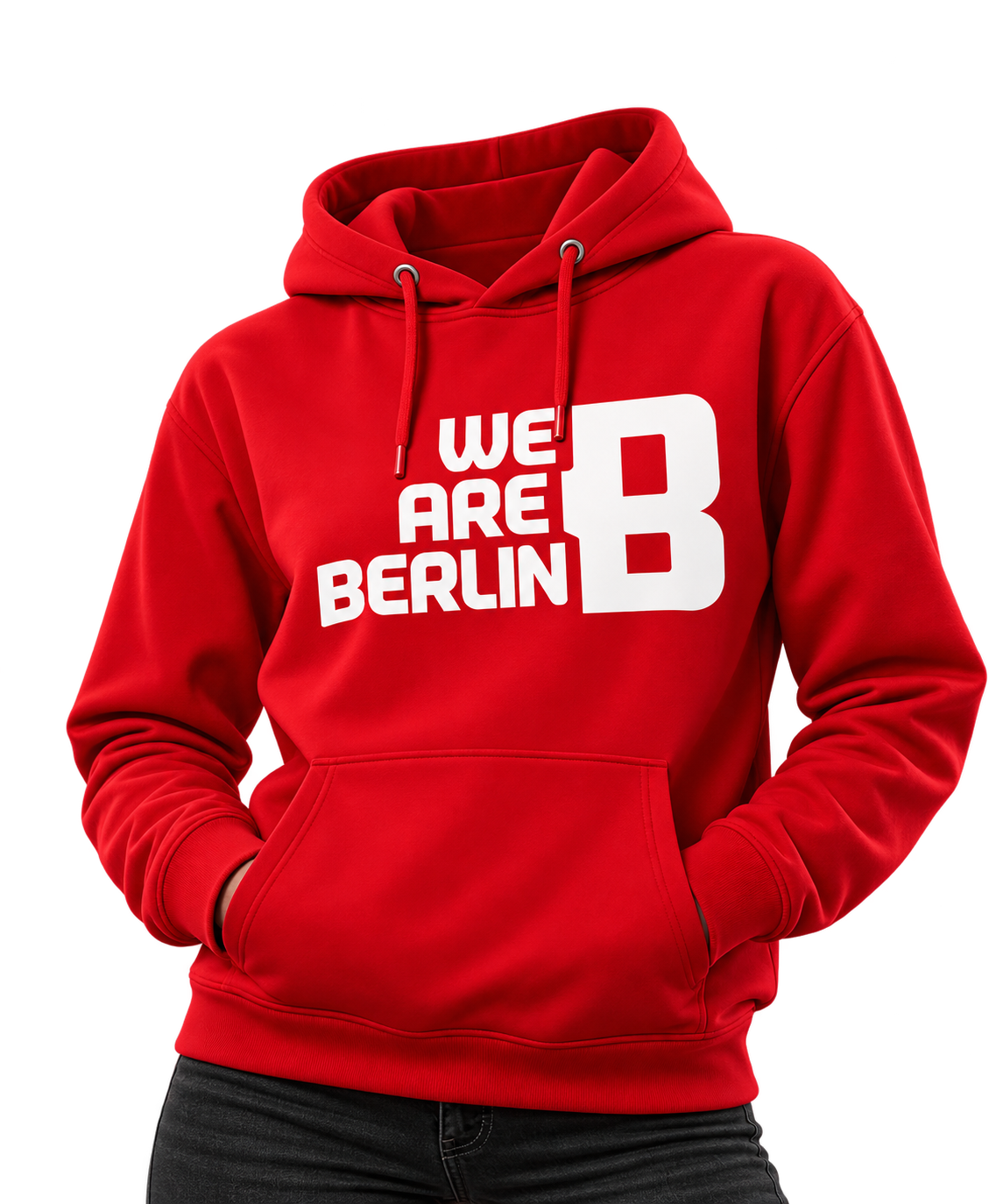 WE ARE BERLIN – Rot mit weißem Brustlogo