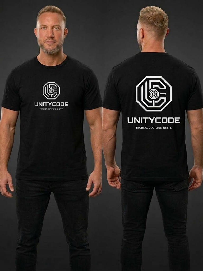 UNITYCODE-T-Shirt – Schwarz